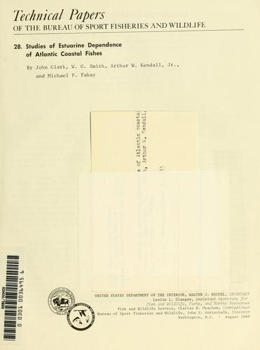 Studies of estuarine dependence of Atlantic coastal fishes