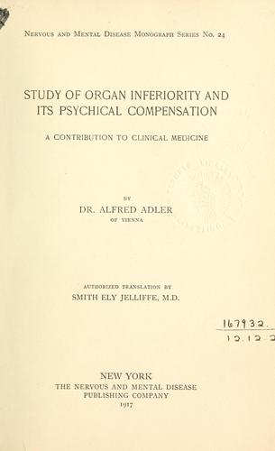 Study of organ inferiority and its psychical compensation