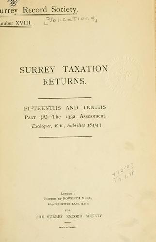 Surrey taxation returns