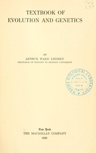 Textbook of evolution and genetics