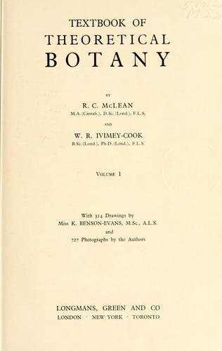 Textbook of theoretical botany