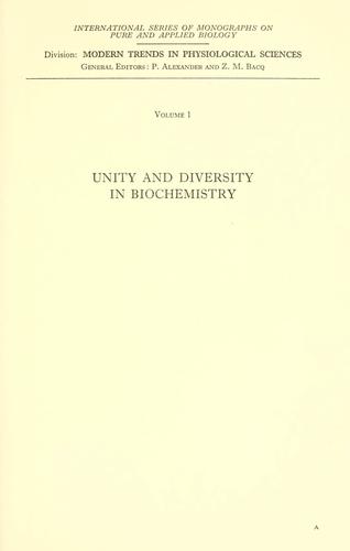 Aspects biochimiques communs aux êtres vivants.