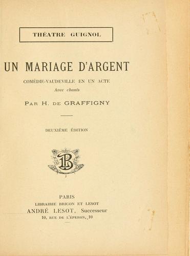 Un mariage d'argent