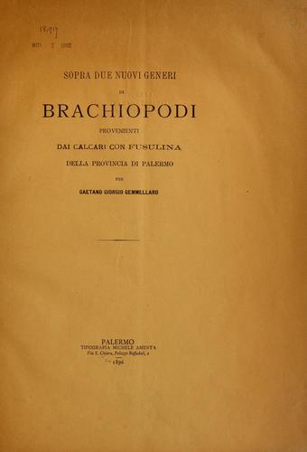 Sopra due nuovi generi di Brachiopodi provenienti dai calcari con fusulina della provincia di Palermo