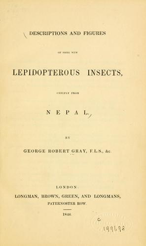 Descriptions and figures of some new lepidopterous insects, chiefly from Nepal