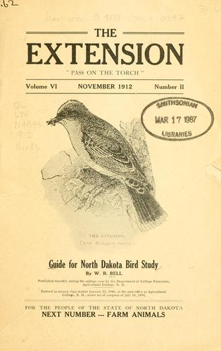 Guide for North Dakota bird study