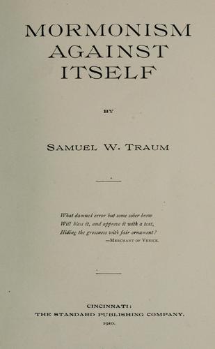 Mormonism against itself