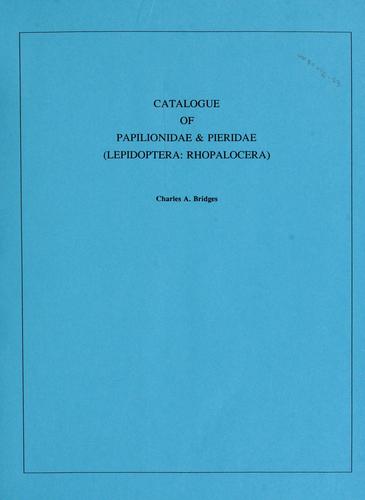 Catalogue of Papilionidae & Pieridae (Lepidoptera, Rhopalocera)