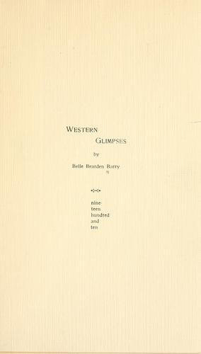 Western glimpses [a poem]
