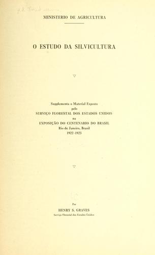 O estudo da silvicultura