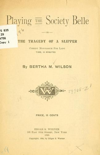 Playing the society belle ..