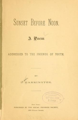 Sunset before noon