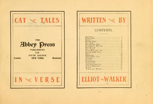 Cat tales in verse