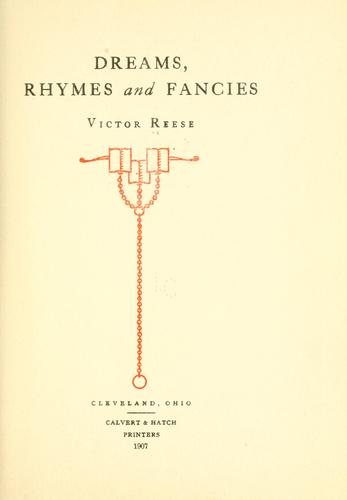 Dreams, rhymes and fancies
