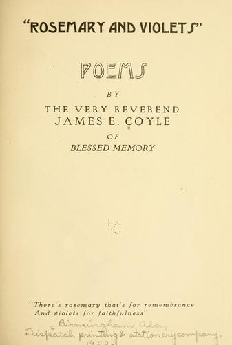 "Rosemary and violets,"