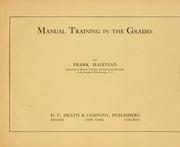 Manual training in the grades