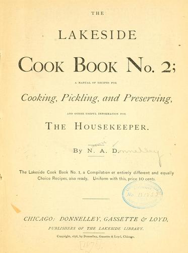 The lakeside cook book no. 2