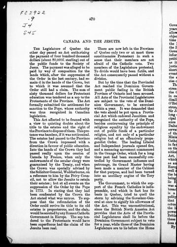 Canada and the Jesuits