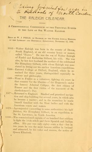 The Raleigh calendar