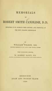 Memorials of Robert Smith Candlish, D.D