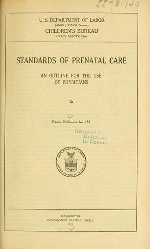 Standards of prenatal care