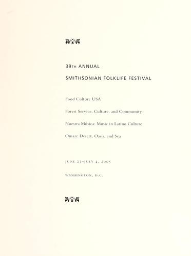 39th Annual Smithsonian Folklife Festival