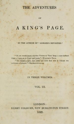 The adventures of a king's page