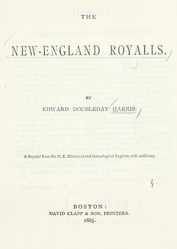 The New-England Royalls