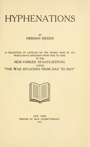 Hyphenations