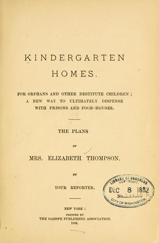 Kindergarten homes