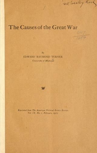 The causes of the great war