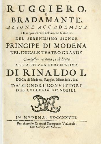 Ruggiero, e Bradamante