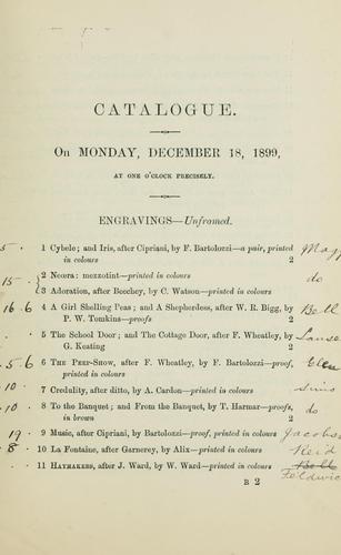 Collection of engravings of the early English school; choice examples in mezzotint and colours; engravings in colours