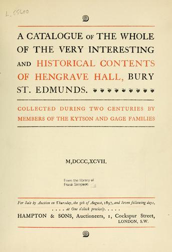 Hengrave Hall: interesting and historical contents of the mansion