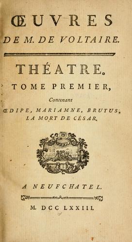 uvres de M. de Voltaire