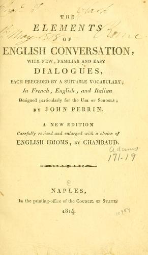 The elements of English conversation