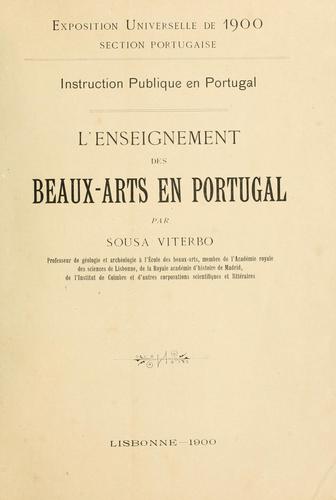 L' enseignment des beaux-arts en Portugal