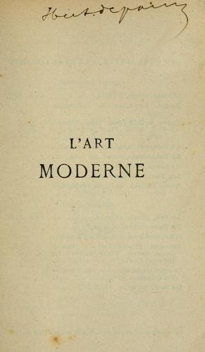 L'art moderne