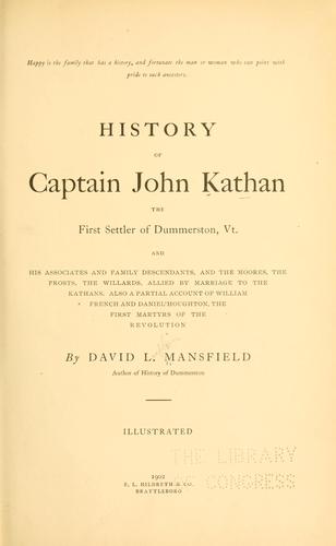 History of Captain John Kathan