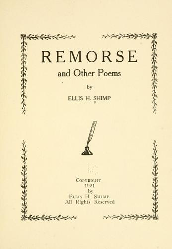 Remorse and other poems