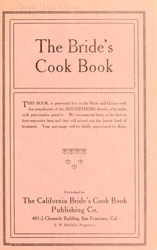 The bride's cook book ..