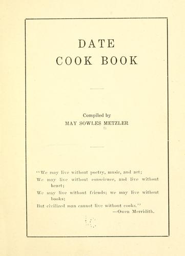 Date cook book