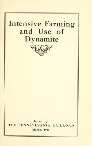 Intensive farming and use of dynamite