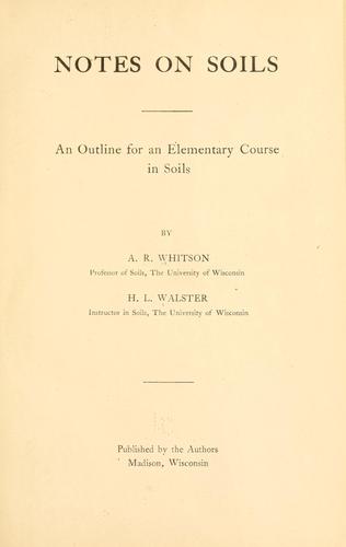 Notes on soils