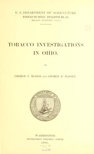 Tobacco investigations in Ohio