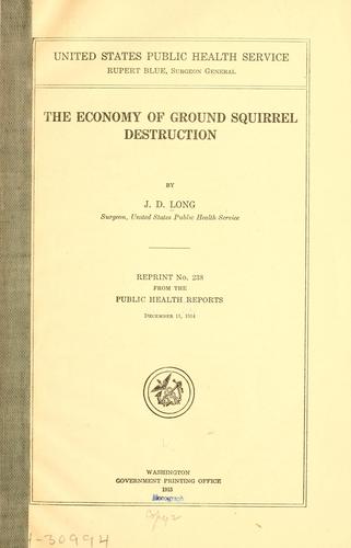 The economy of ground squirrel destruction