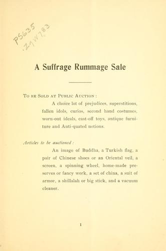 A suffrage rummage sale ..