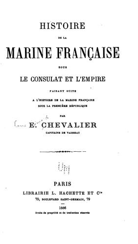 Histoire de la marine française..