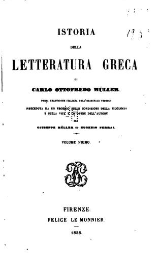 Istoria della letteratura greca
