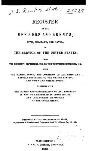 Official Register of the United States ...